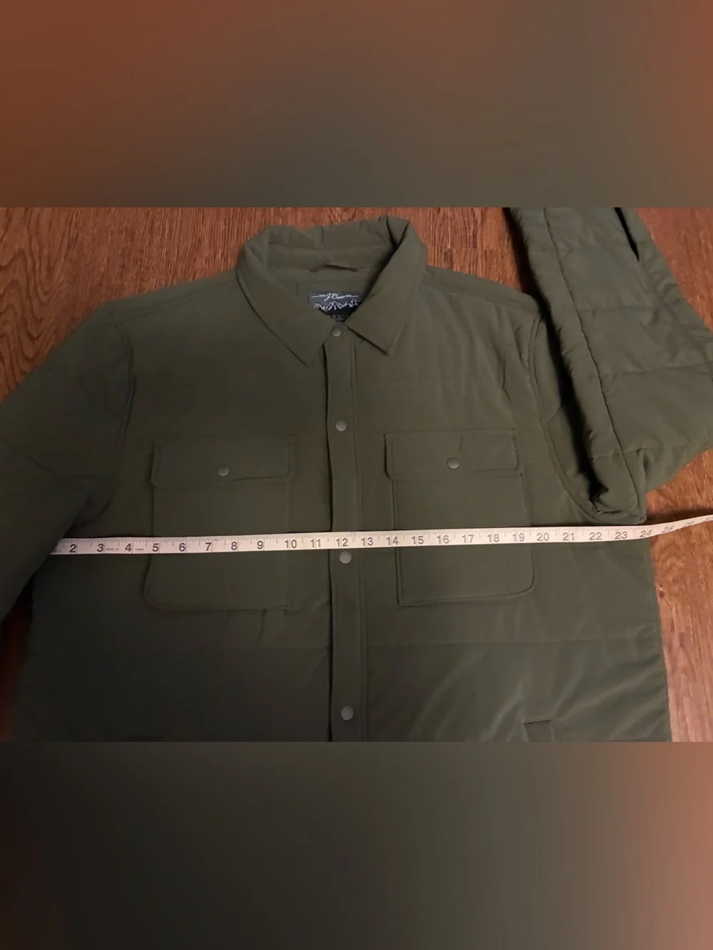 J. Crew Men's Eco Nordic Shirt-Jacket with PrimaLoft in Olive Green - Size L